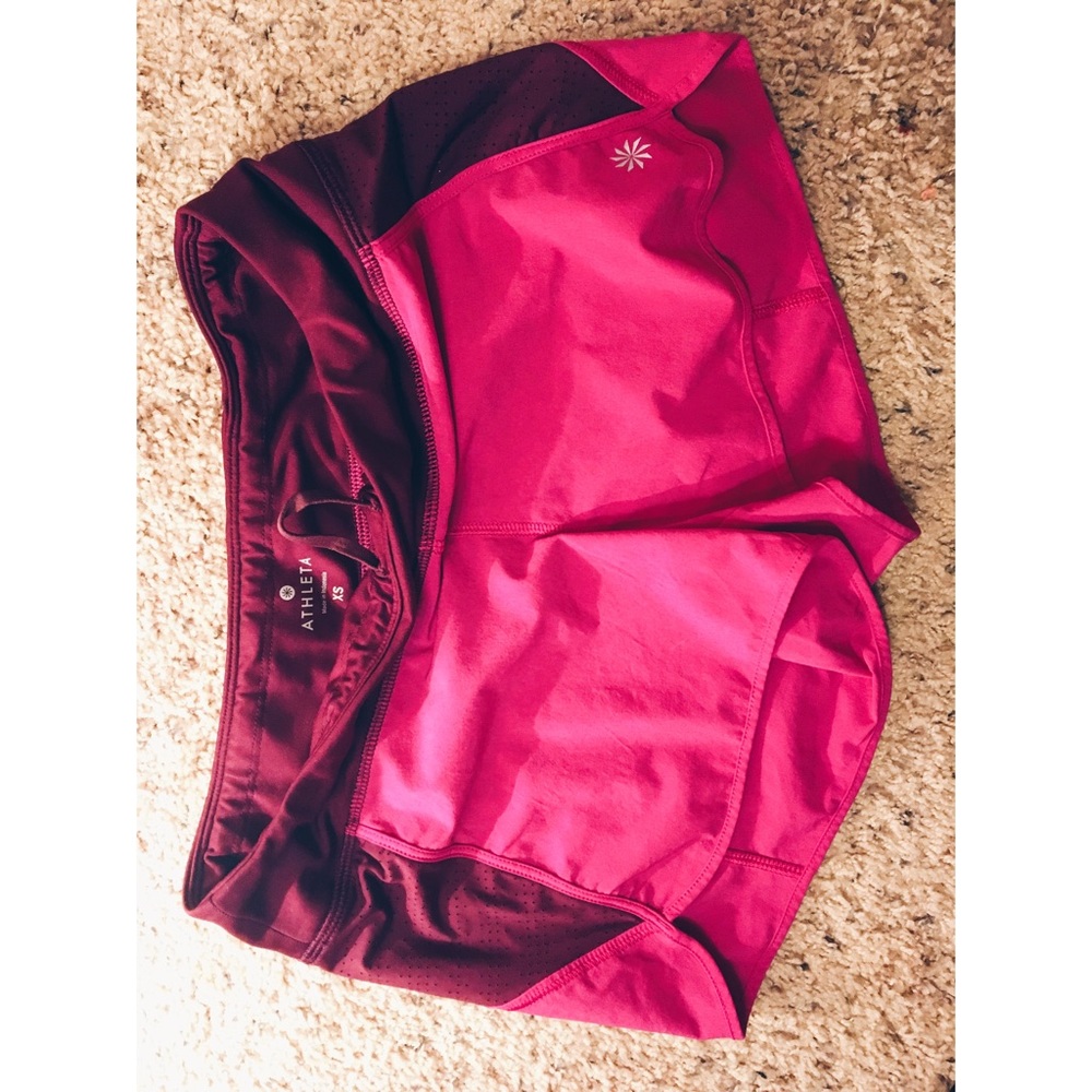 Pink Mesh Athleta shorts